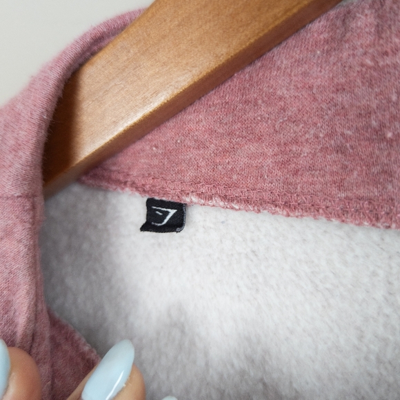 Gymshark So Soft Dusty Pink Mock Neck Tunic Sweatshirt - Size M - Picture 10 of 11